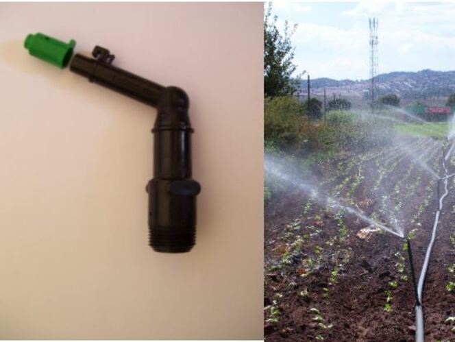 KADO SPRINKLER WITH 20MM THREAD 
FINE EVEN SPRAY WITH VERY HIGH COEFFICIENT OF UNIFORMITY ON A 12MX12M SPACING